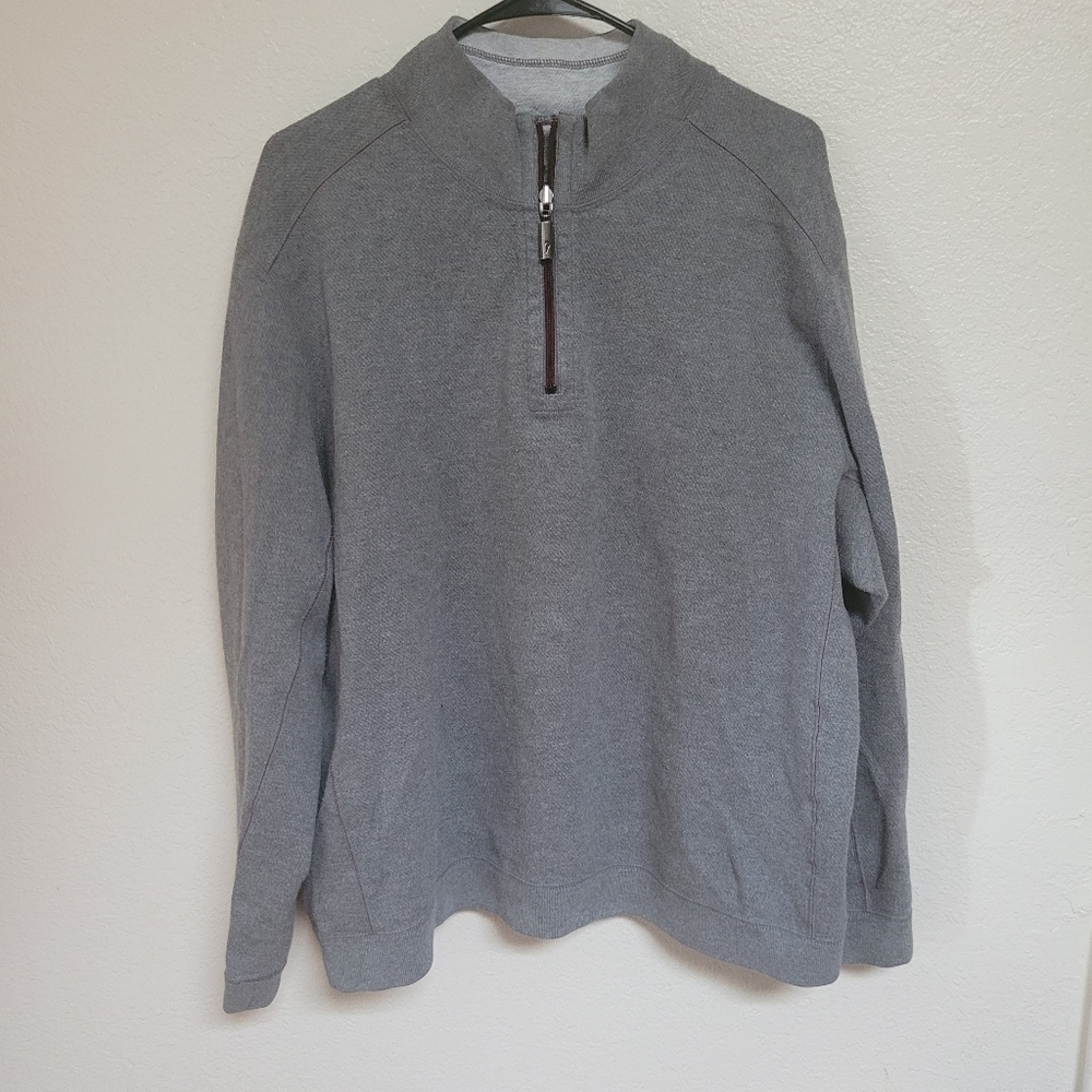 Tommy Baham Reversible Quarter Zip Pullover